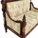 Two-seater canapé made of hand-carved Sheesham wood - Chiniot, Pakistan