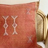 Blood orange cactus silk cushion cover