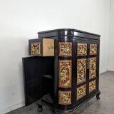 Lacquered Chinese bar cabinet