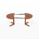 Table à manger extensible en teck, années 1960