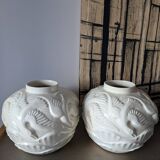 Art Deco Seagull Ball Vase