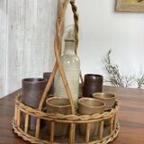 Vintage wicker basket