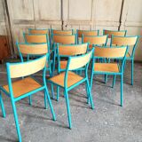 Lot of 13 adult Mullca school chairs