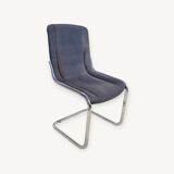 Chrome and fabric hanging chair 1970