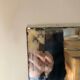 Antique bevelled mirror