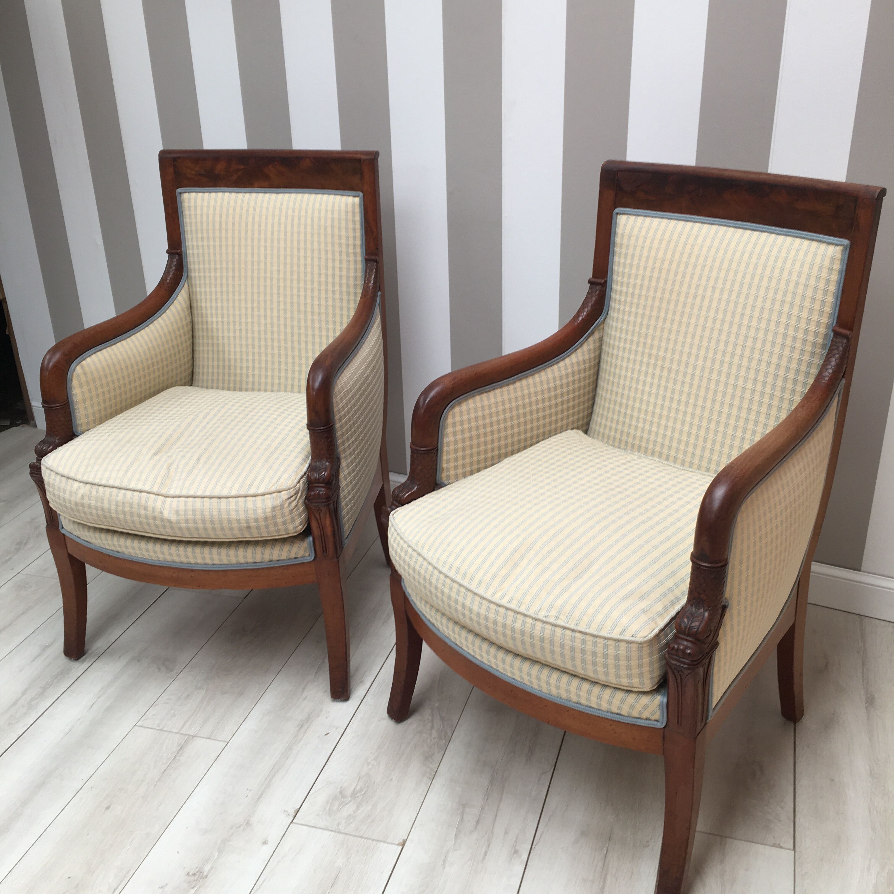 Pair of period shepherdesses restoration