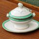 Antique mustard pot in Paris porcelain