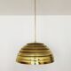 Brass Dome Pendant Lamp by Vereinigte Werkstätten