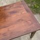 Farmhouse dining table in solid wood with 1 drawer, 1930, 209x80cm.
