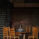 Set of 8 modern Italian dining chairs, beech with woven seats, 1960s.