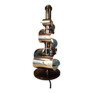 lampe 1970 métal chromélampe