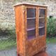 Louis XV marquetry library display case with 2 doors stamped Maurice Rinck
