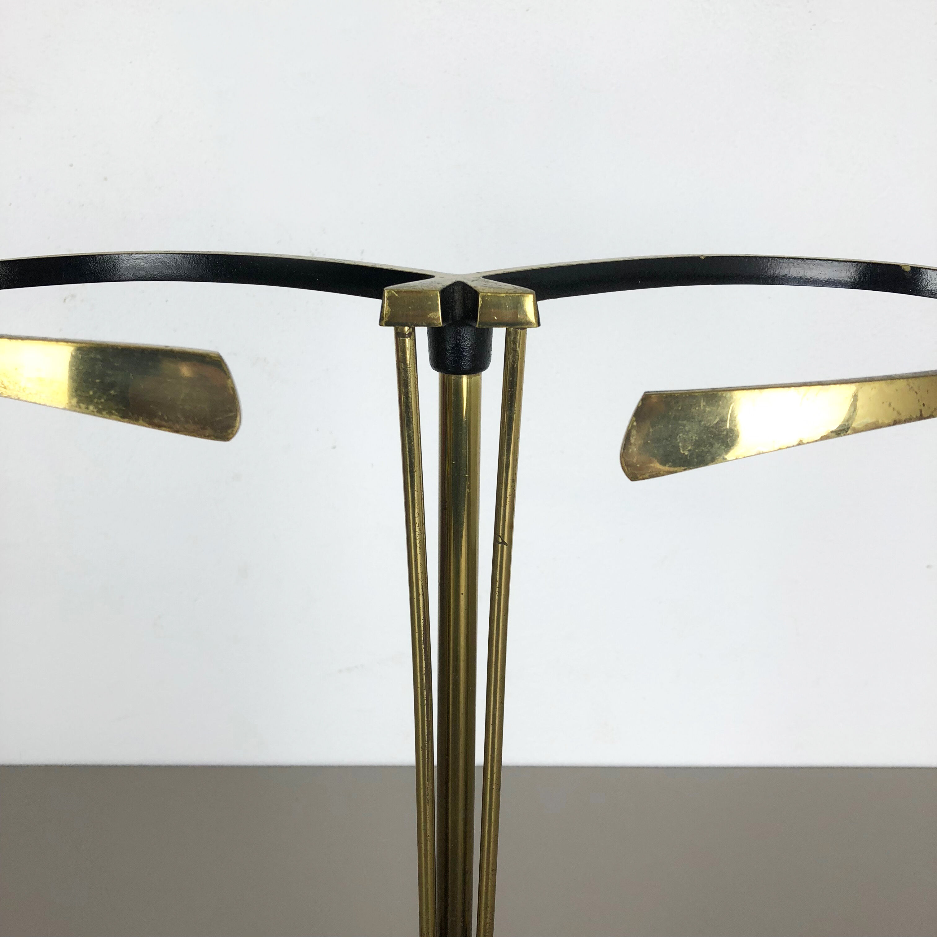 Original Midcentury Metal Brass Umbrella Stand, Germany, 1950s