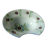 Plat a barbe en faience de st clement barbier fin 19 eme