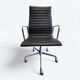 Black Herman Miller Original Eames EA337 High Back Office Chair Castor base