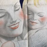 Old poster of the National Lottery 1940 Lafayette printing Paris