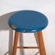 Antique wooden stool with a round seat – Central Europe, around 1950