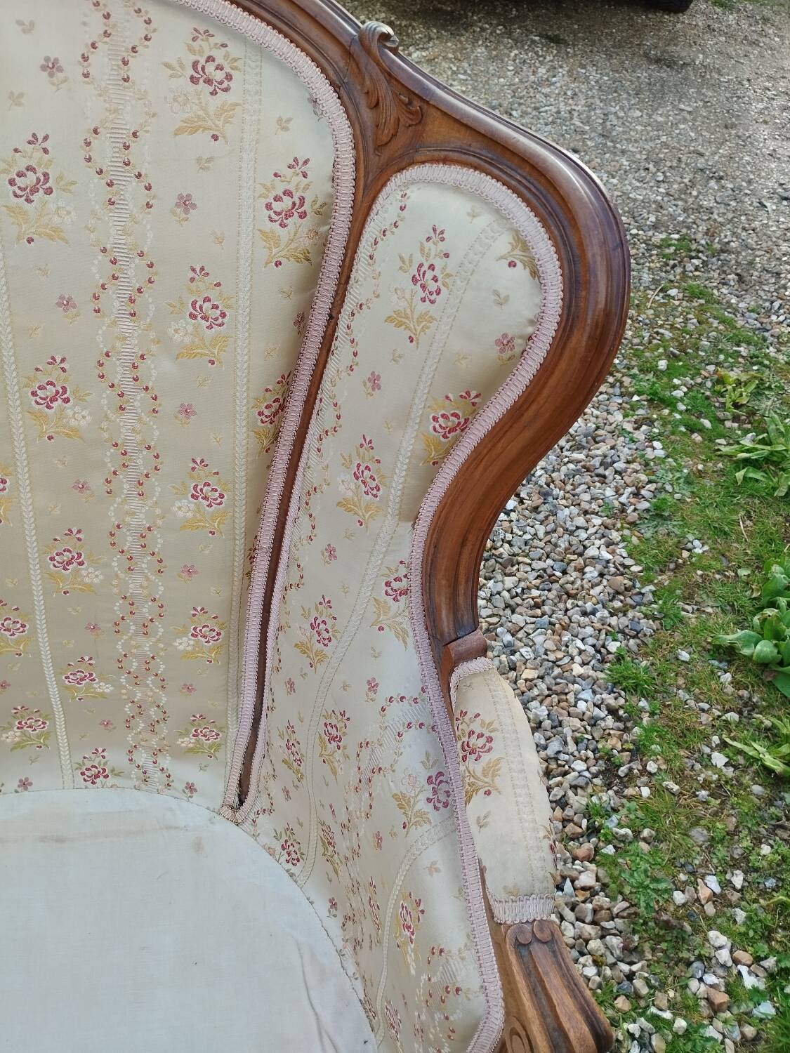 Paire de fauteuils anciens style louis xv
