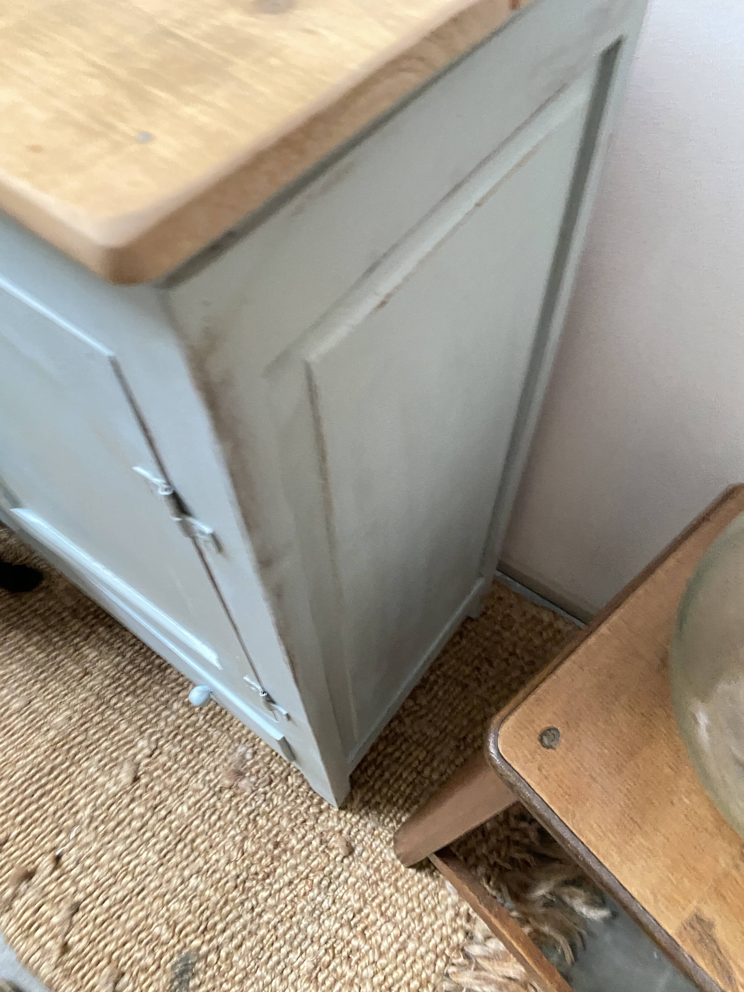 Small blue Parisian buffet