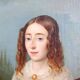 Portrait Of A Young Woman With A Book, Oil On Canvas, Italy, 19th Century