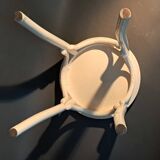 White lacquered beech stool 1950/1960.