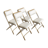 Chaises pliantes vintage restaurées