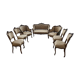 Salon complet style Louis XV italien canapé fauteuil chaise