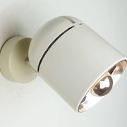 1/6 - adjustable WALL LAMP sconce staff duo spotlight, white, 1970s