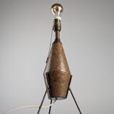 Brutalist Table Lamp in Ceramic and Iron, 1950s €1,200