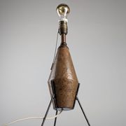Lampe de table brutaliste en céramique et fer, années 1950 1 200 €
