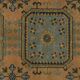 One-of-a-kind turkish handwoven vintage rug - rustic vintage charm 343x 80