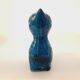 Vintage cat statue, Aldo Londi for Bitossi, Rimini blue series