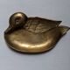 Vide poche canard en laiton objet de décoration campagne
