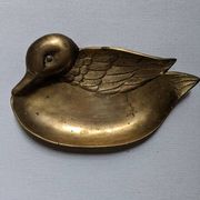 Vide poche canard en laiton objet de décoration campagne