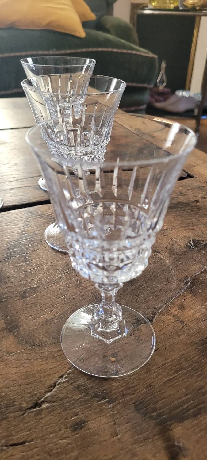 50s crystal glasses