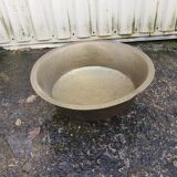 Hammered brass basin
