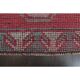 1970s Vintage Turkish Oushak Handmade Wool Cotton Pink Runner Rug 96x303