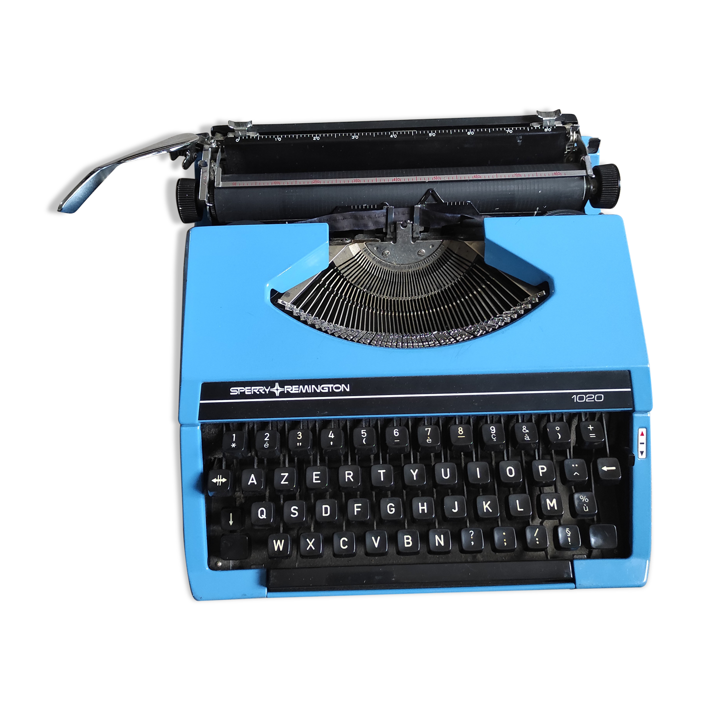 Sperry Remington Blue Franc Typewriter