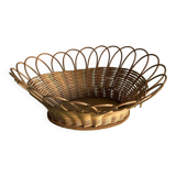 Vintage rattan basket basket