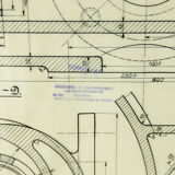 Original technical drawing of compressor, 1925