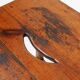 Industrial Square Wooden Stool with Handle, Belgium, 1920s