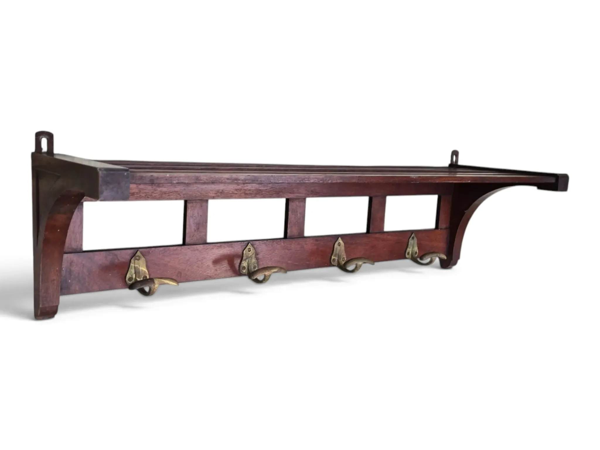Entrance hall, mahogany coat rack