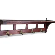 Entrance hall, mahogany coat rack