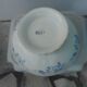 White earthenware salad with blue décor