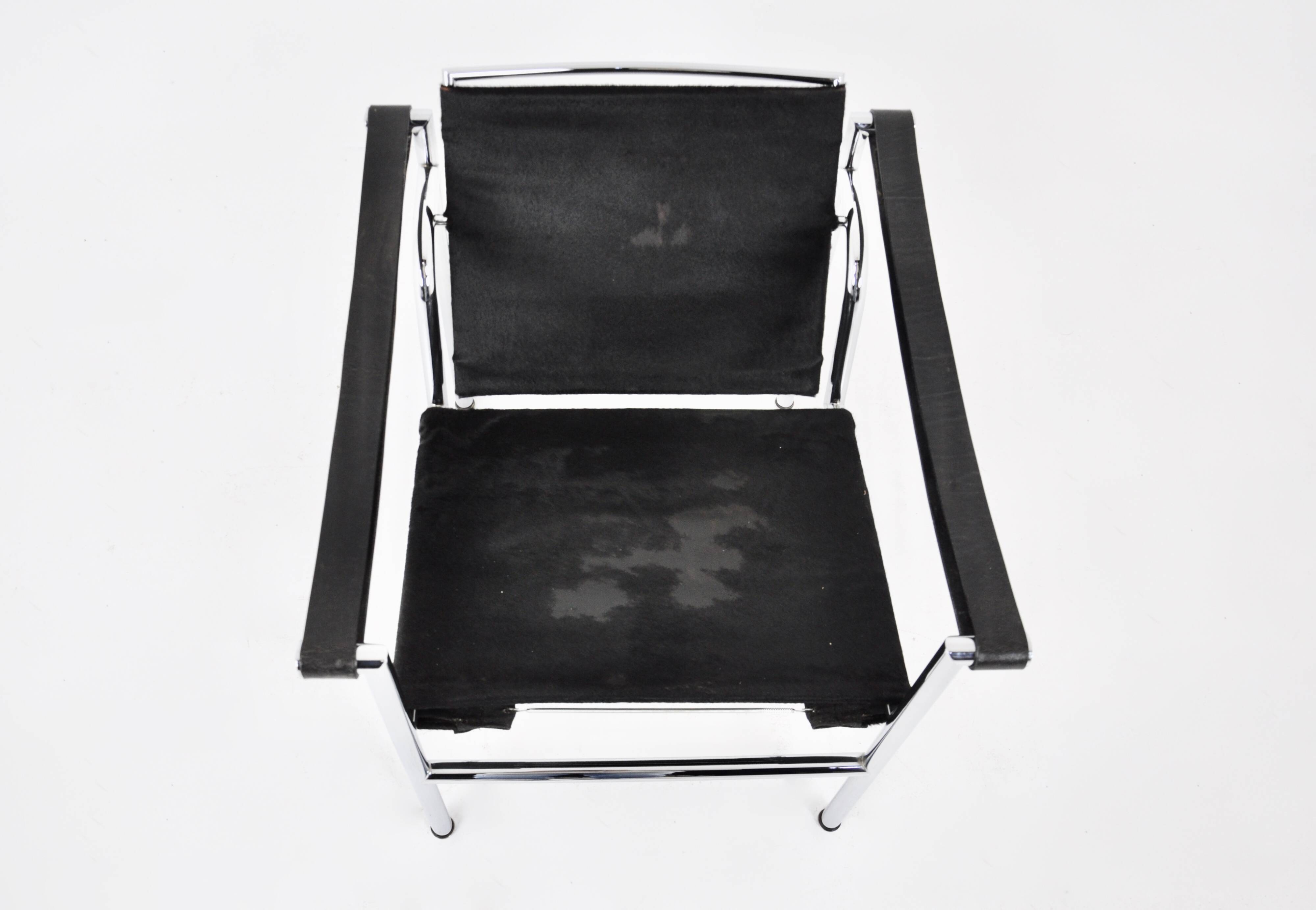 LC1 cowhide armchairs by Le Corbusier for Cassina, 1970S