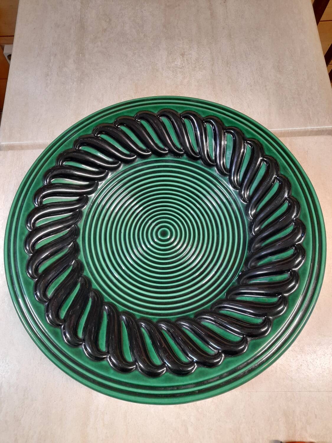 Large ceramic dish B.Letalle