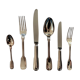 Set 6 silver cutlery Christofle chinon model