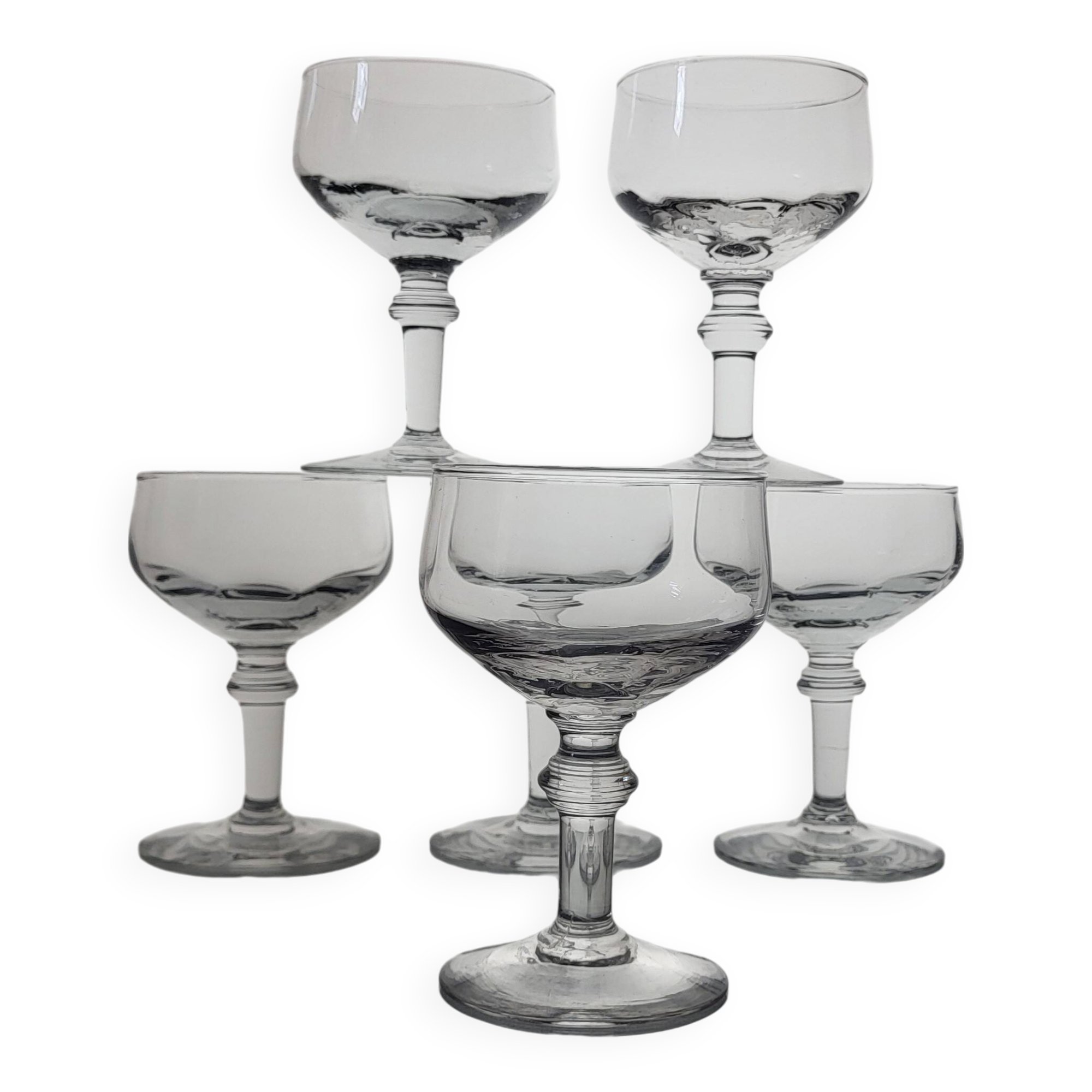 6 verres à vin XIXème