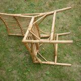 Rattan and bamboo chair