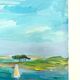 Huile sur toile paysage maritime